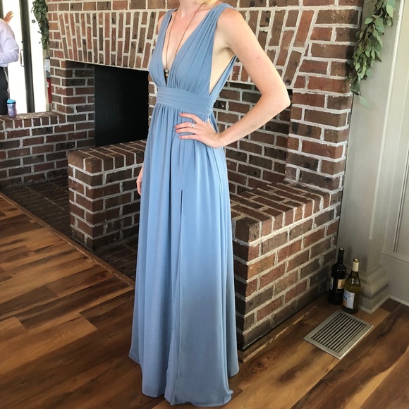 heavenly hues light blue maxi dress